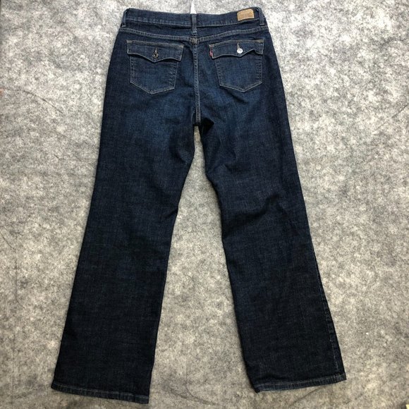 Levis Jeans Womens Size 16 Bootcut 512 Perfectly Slimming Stretch Flap Pockets - Picture 2 of 10